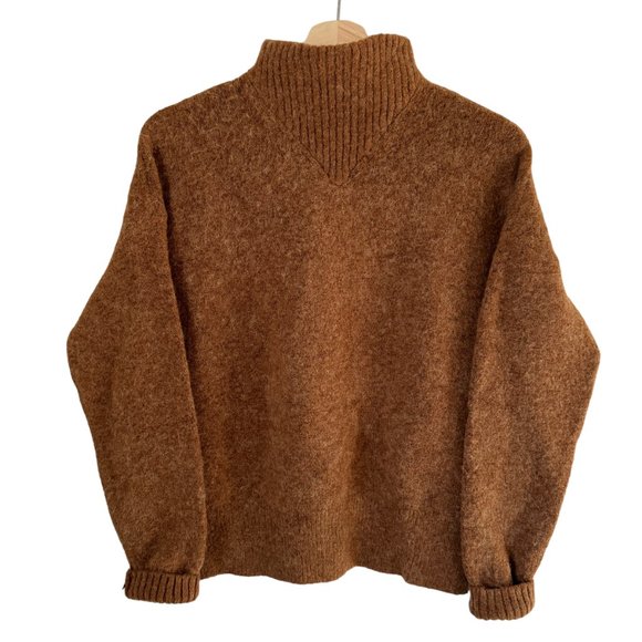 Madewell Sweaters - Madewell Dillon Mockneck Pullover Wool Blend Oversized Sweater Size Small